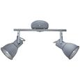 Strahler Matti, max. 2x40 Watt - Grau, LIFESTYLE, Metall (11/11/28cm) - MÖMAX modern living