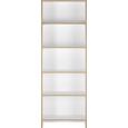 Regal in Weiß mit 5 Fächer - Weiß, MODERN, Holzwerkstoff (60/175/24cm) - MÖMAX modern living