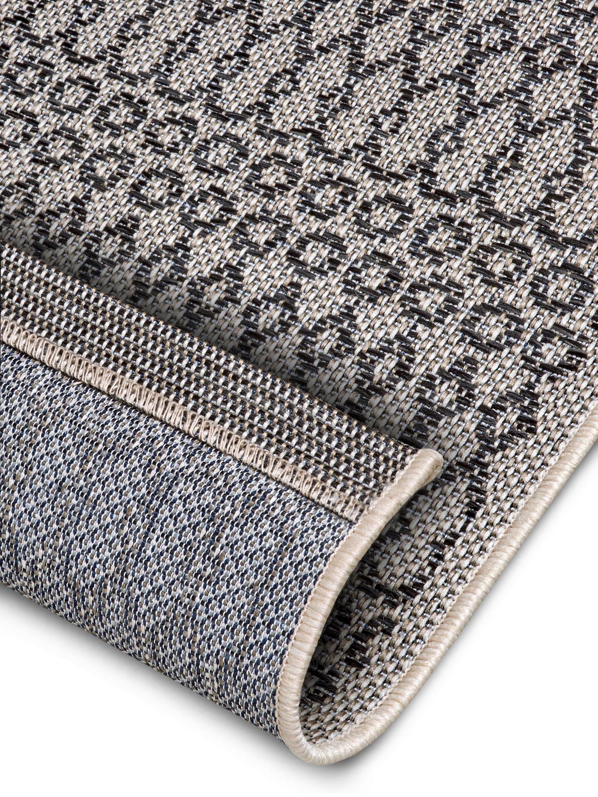 Outdoorteppich Vanti Grau/Beige ca. 76x150cm - Beige/Grau, Design, Kunststoff (76/150cm) - Hanse Home