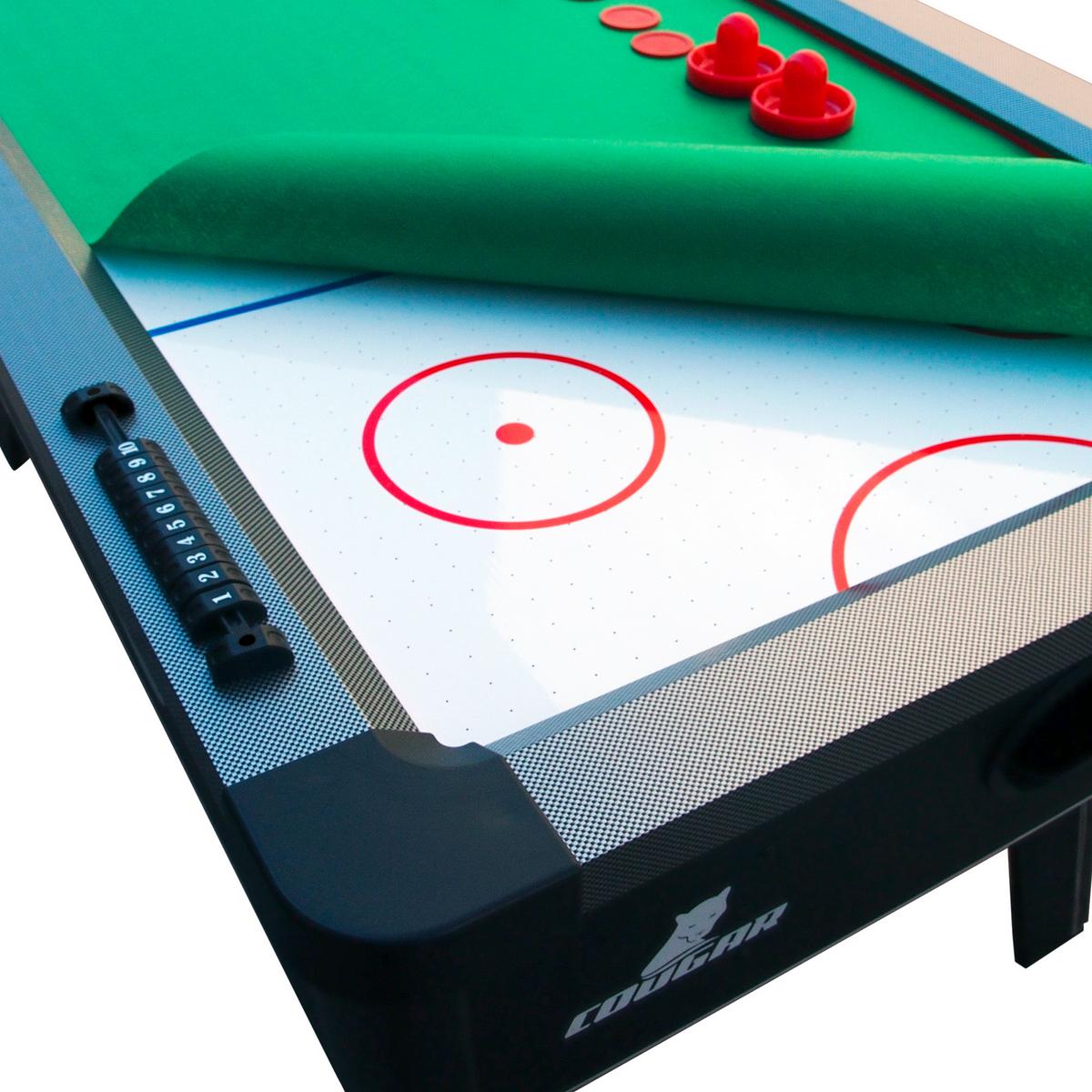 Airhockeytisch Hattrick Hero - Rot/Schwarz, Basics, Holz (97/81/183cm) - Ambia Garden