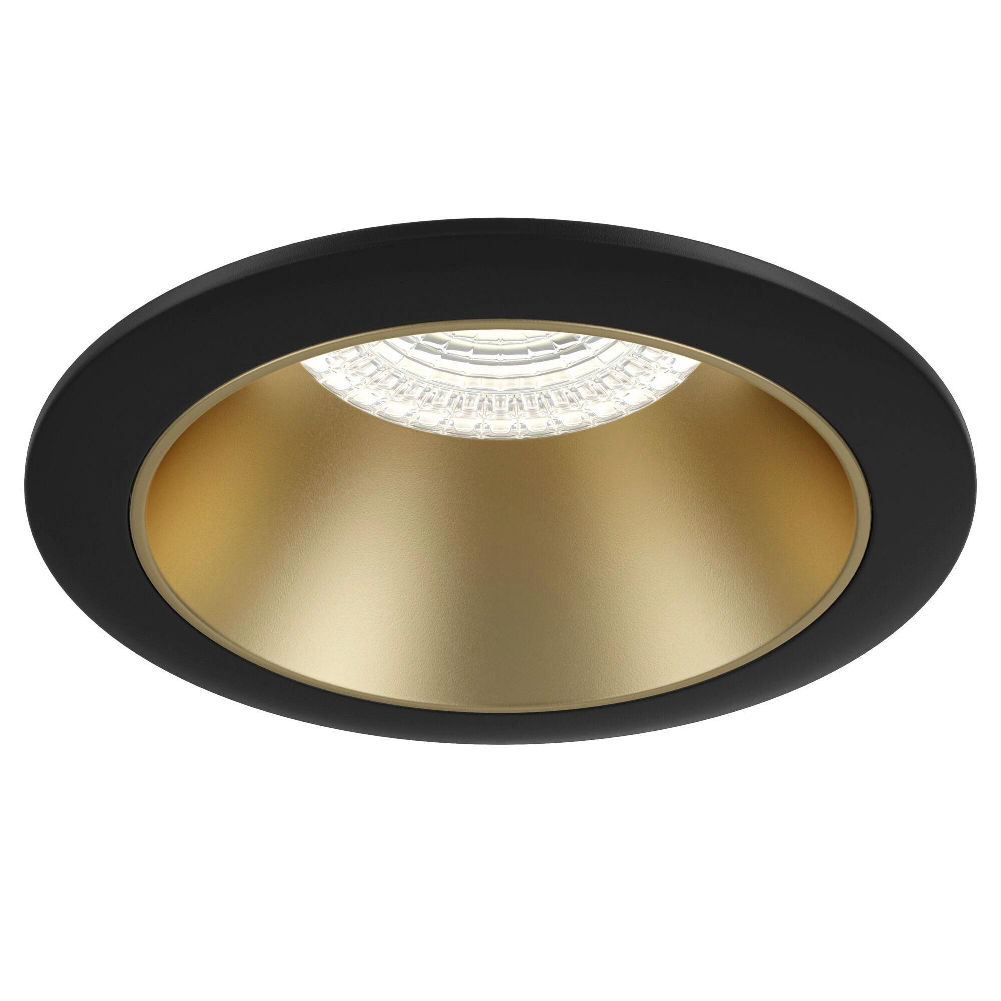 DECKENLEUCHTE SHARE - Goldfarben/Schwarz, Trend, Metall (8.5/8,5/3,7cm) - MAYTONI