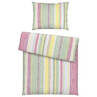 Bettwäsche Sara in Bunt ca. 160x210cm - Pink/Grün, Konventionell, Textil (160/210cm) - Modern Living