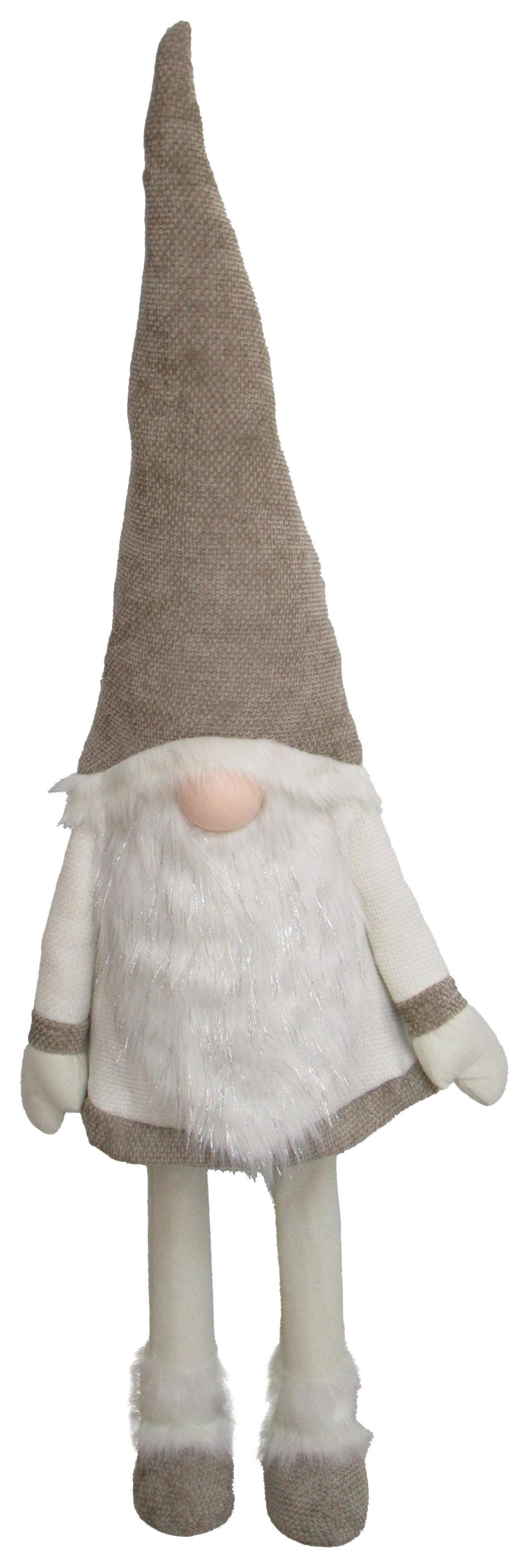 Wichtel Mud Weiss/hellbraun - Hellbraun/Weiss, Konventionell, Textil/Stein (56/170/40cm) - Mömax