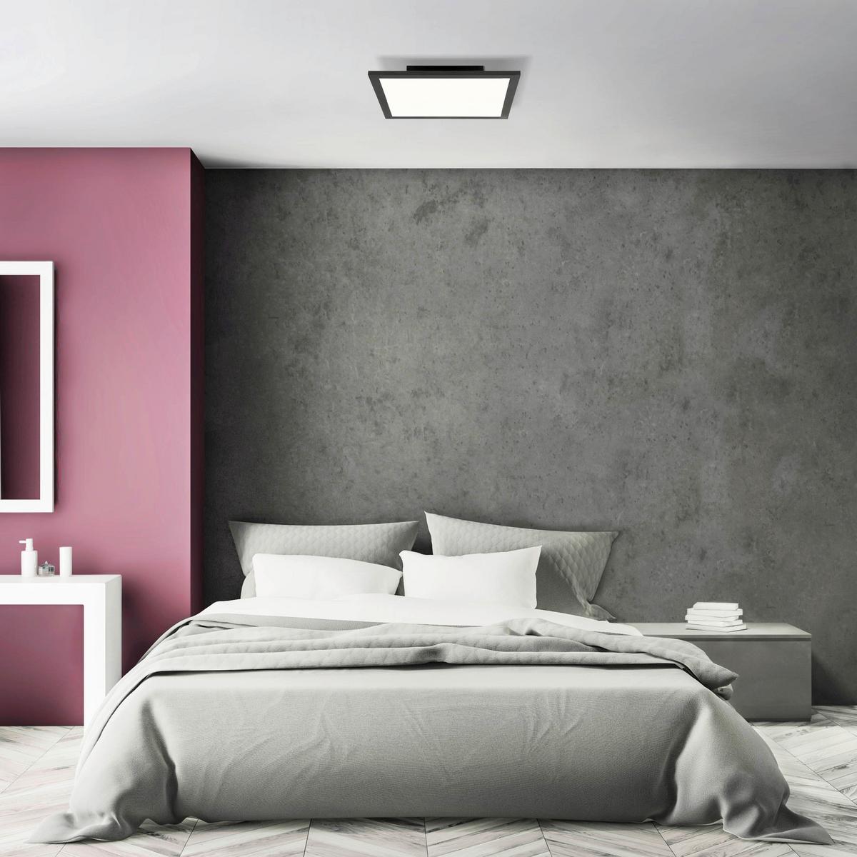 PANEL LED G90355A26 BUFFI LED / DE - czarny, Design, tworzywo sztuczne/metal (29,5/5/29,5cm) - Brilliant