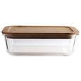 Frischhaltedose Annegret ca. 1,1l - Klar/Transparent, Glas/Holz (22,2/16,5/7,2cm) - Zandiara Frischhaltedose Annegret ca. 1,1l - Klar/Transparent, Glas/Holz (22,2/16,5/7,2cm) - Zandiara