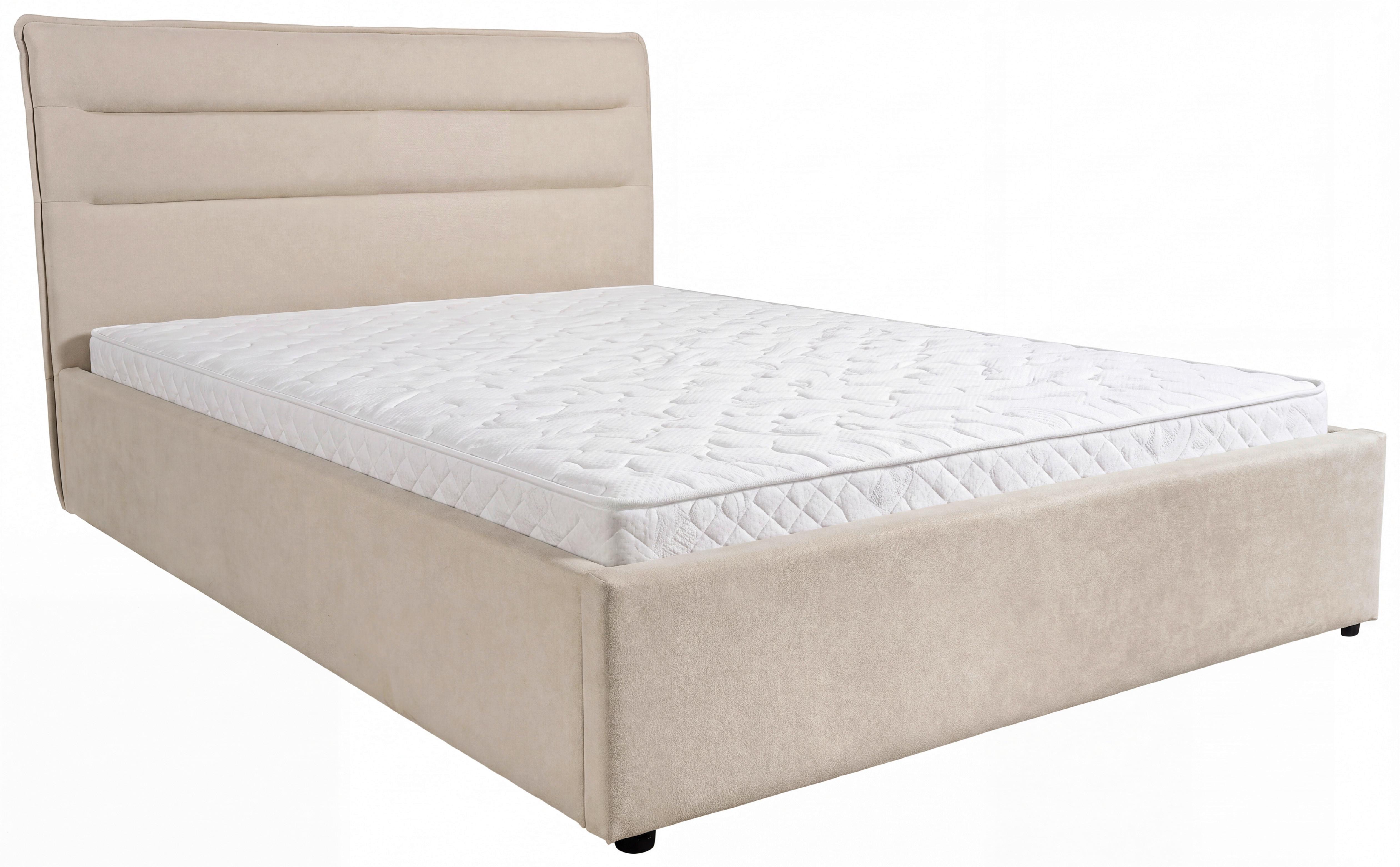 Tapecirani Krevet Sienna - prirodne boje/bež, Lifestyle, drvo/metal (140/200cm) - Modern Living