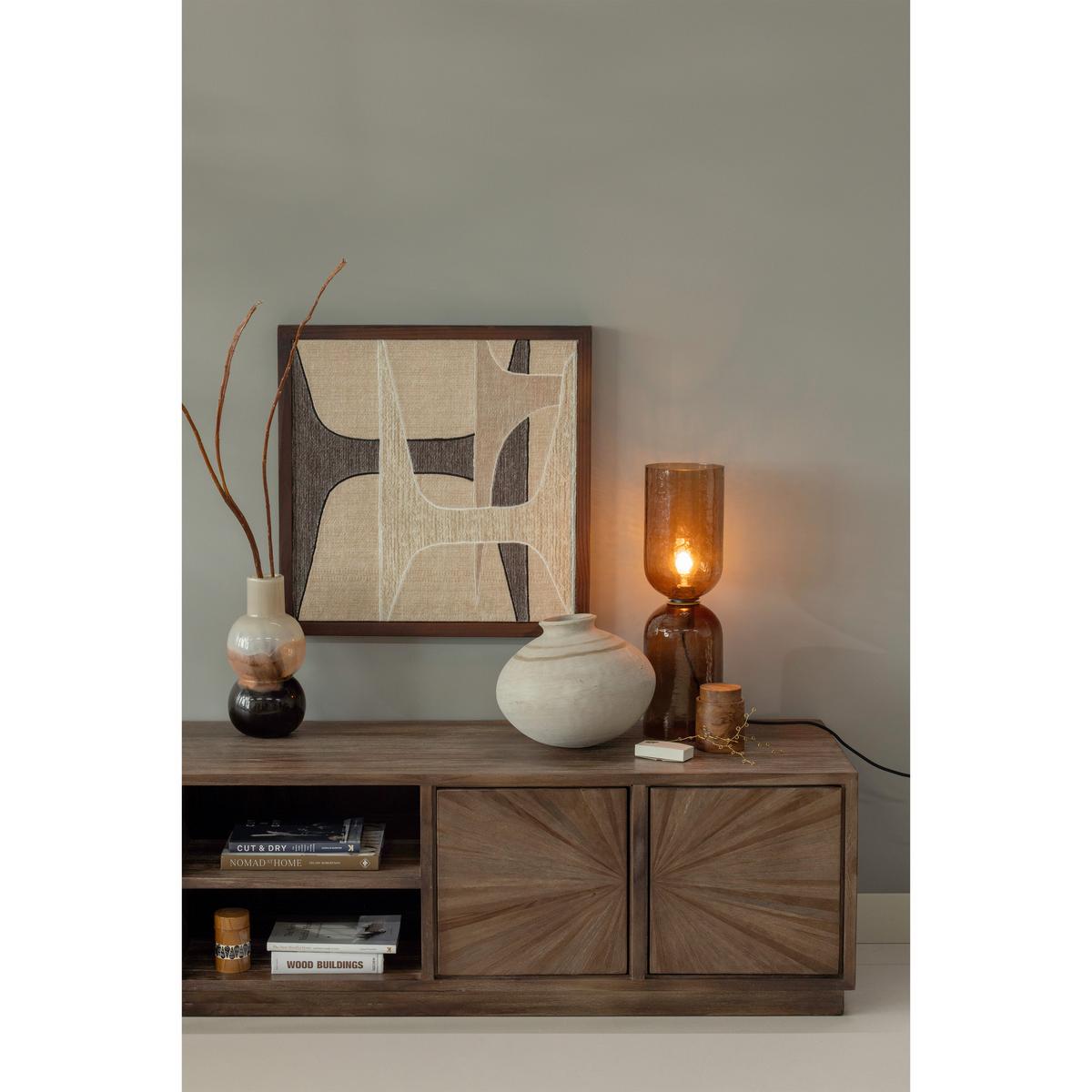 LOWBOARD Sun Braun B: 200cm - Braun, Design, Holz (200/45/44cm) - Livetastic