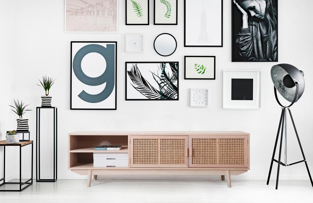 Nizka Omarica Ratan, Naravna Barva - naravne barve, Design, leseni material/les (150/45/36cm) - Livetastic