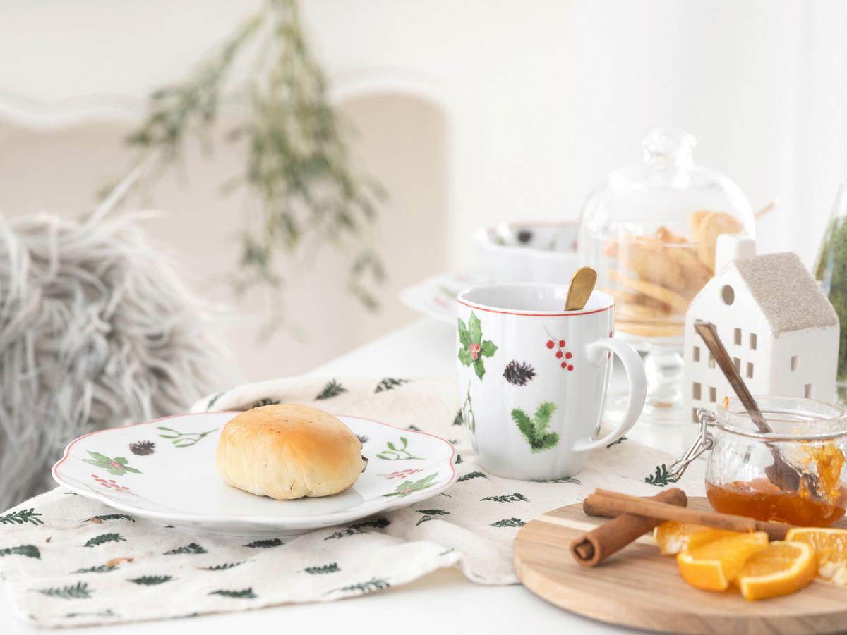 Kaffeeservice Naomi Weihnachten Multicolor, 12-tlg - Multicolor/Weiß, Basics, Keramik - Creatable