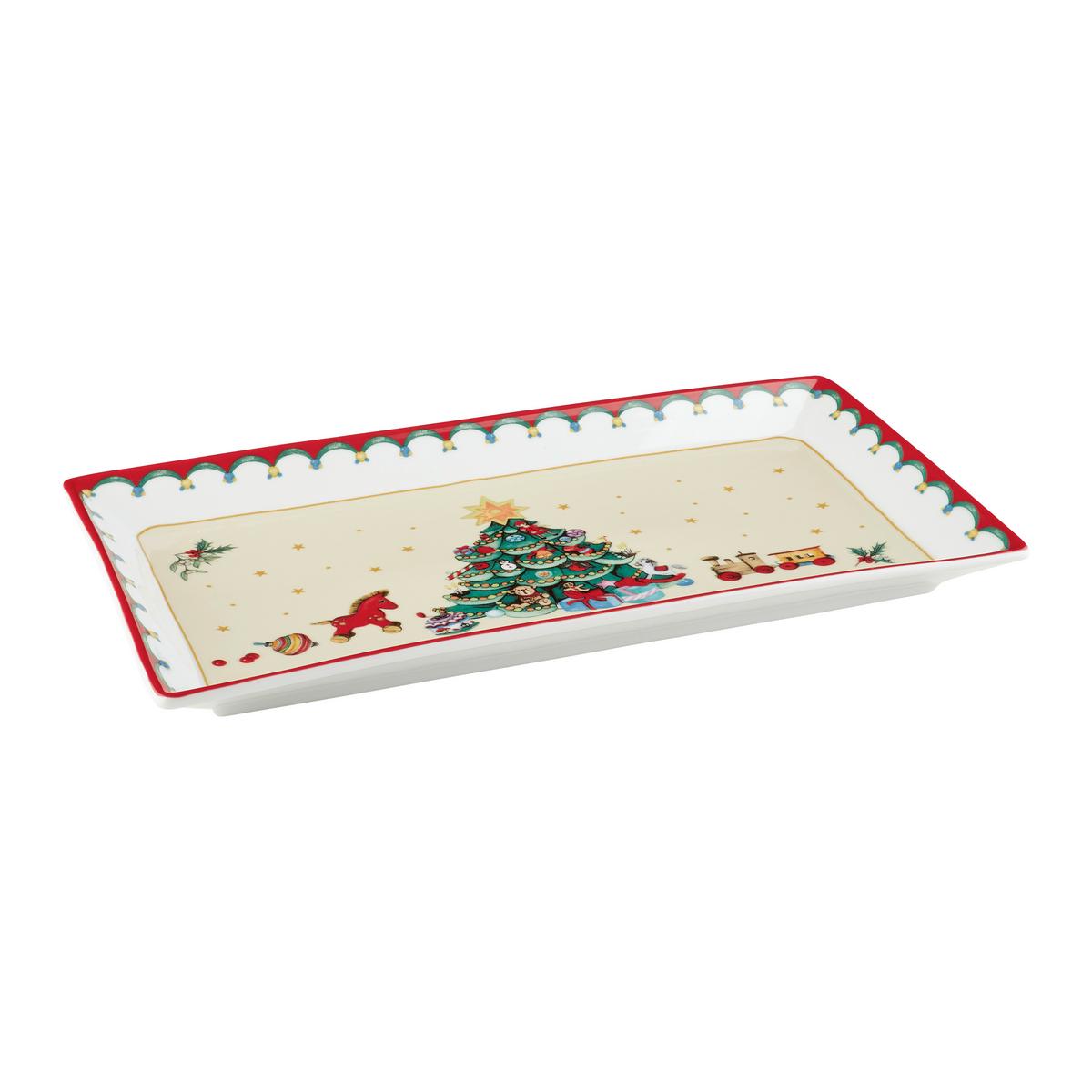 Servierplatte Xmas Weiß - Weiß, KONVENTIONELL, Keramik (35/2,7/20cm) - Mömax