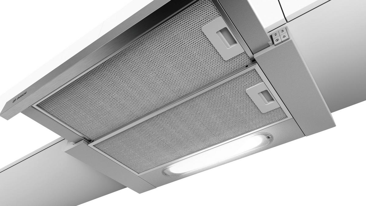 Dunstabzugshaube DFT63AC50 in Silber - Silberfarben, Basics (59,8/18/28cm) - Bosch