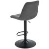 BARPALL NINO - grå/svart, Modern, metall/trä (46cm) - Mömax