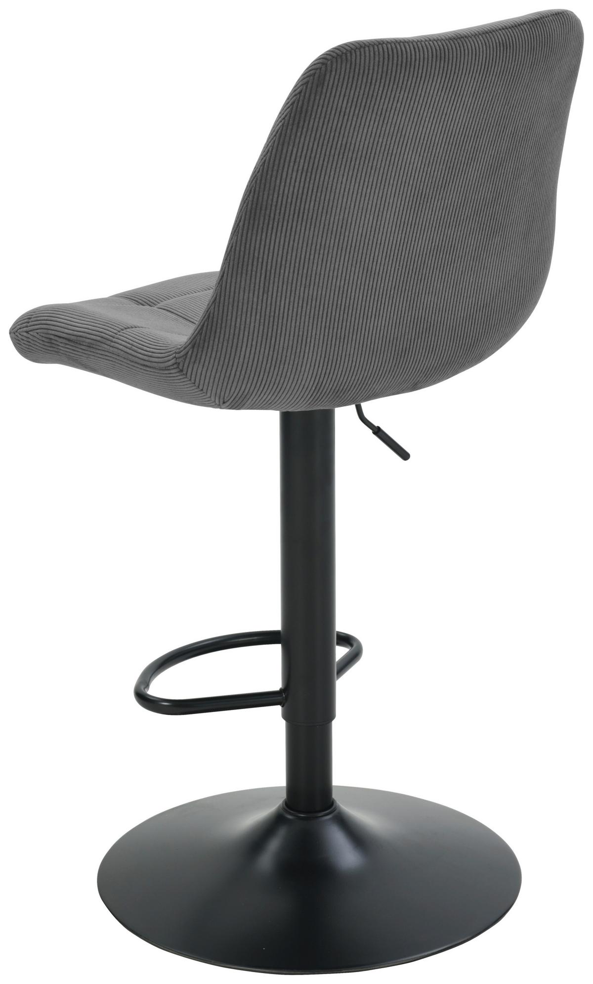 Taburet de bar NINO - negru/gri, Modern, lemn/metal (46/116/96/53cm) - Based