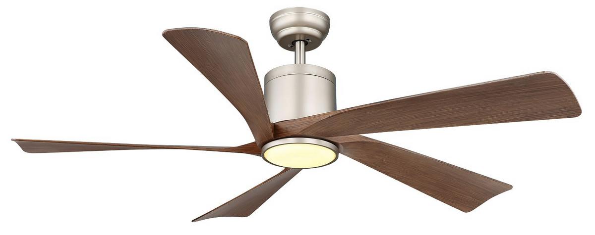 Mennyezeti Ventilátor 03606 Modesto - világosszürke/sötétbarna, Basics, műanyag/fém (132/48cm)