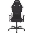 Gamingstuhl in Schwarz/Weiß - Schwarz/Weiß, Kunststoff/Textil (78/124-134/52cm) - Dxracer