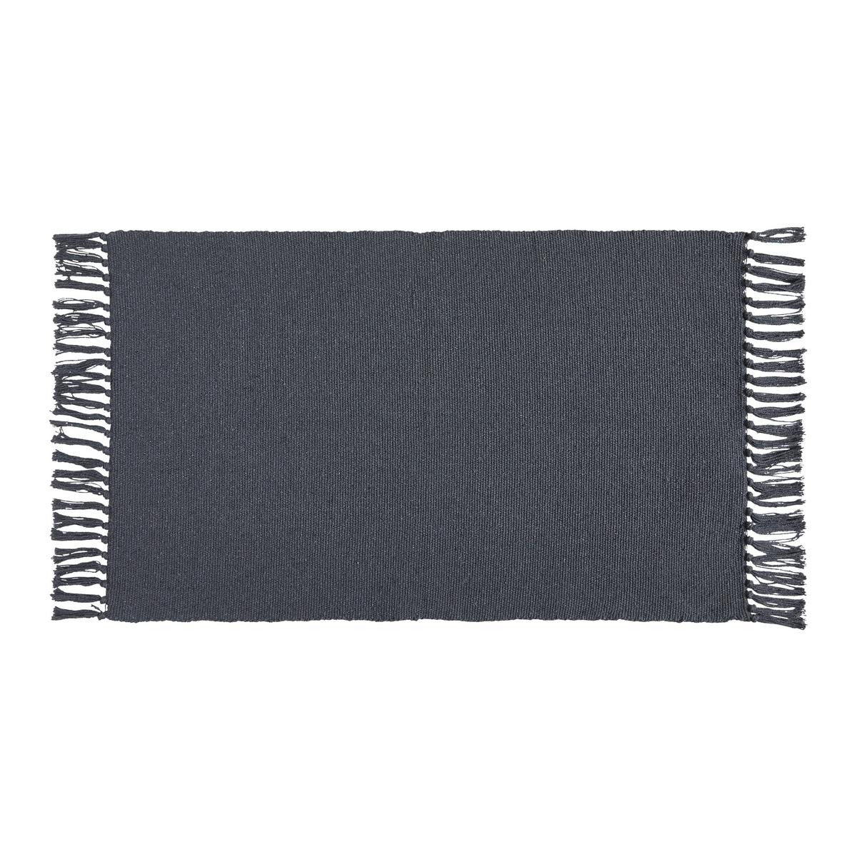 Covor cu franjuri Corner-BASED- - albastru/bej, Konventionell, textil (50/80cm) - Best Price