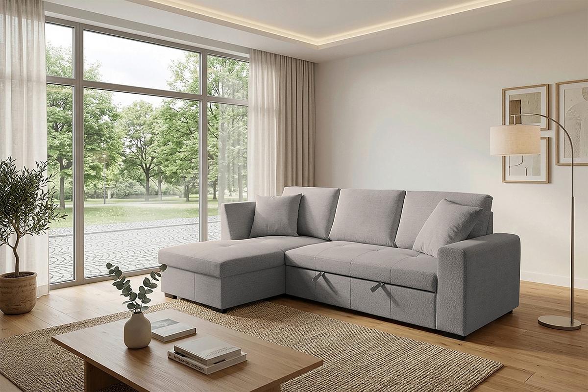 Coltar LUKAS - gri-maro, Trend, textil (158/239cm) - Modern Living