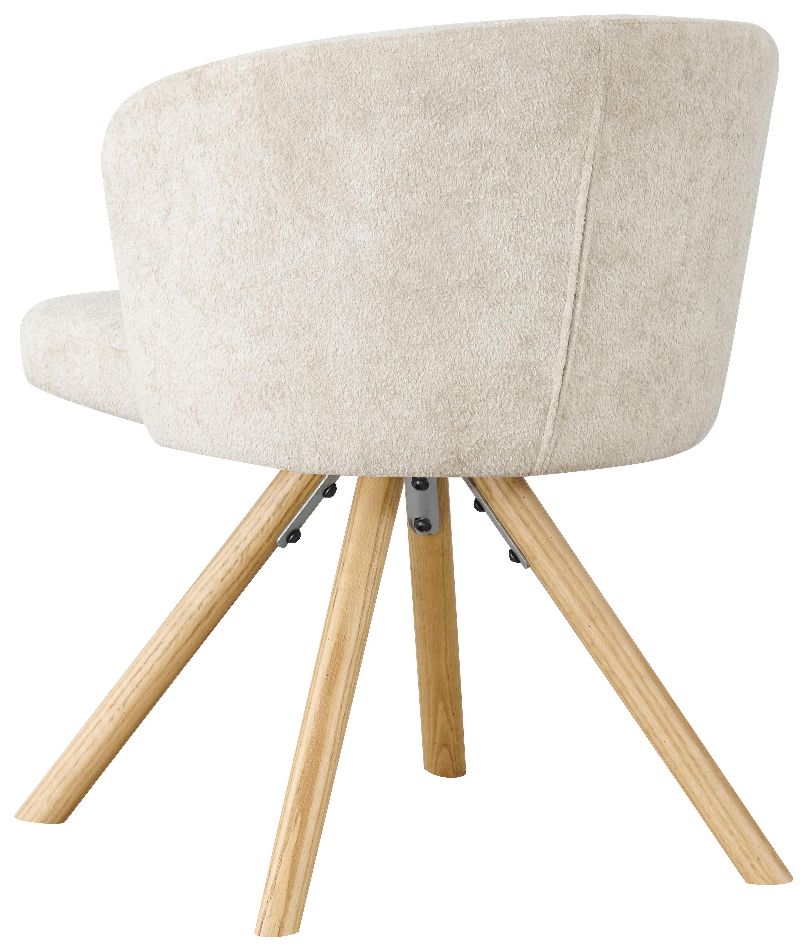 STOL FRIDA - beige/ekfärgad, Modern, metall/trä (57/76/57cm) - Mömax