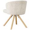 STOL FRIDA - beige/ekfärgad, Modern, metall/trä (57/76/57cm) - Mömax