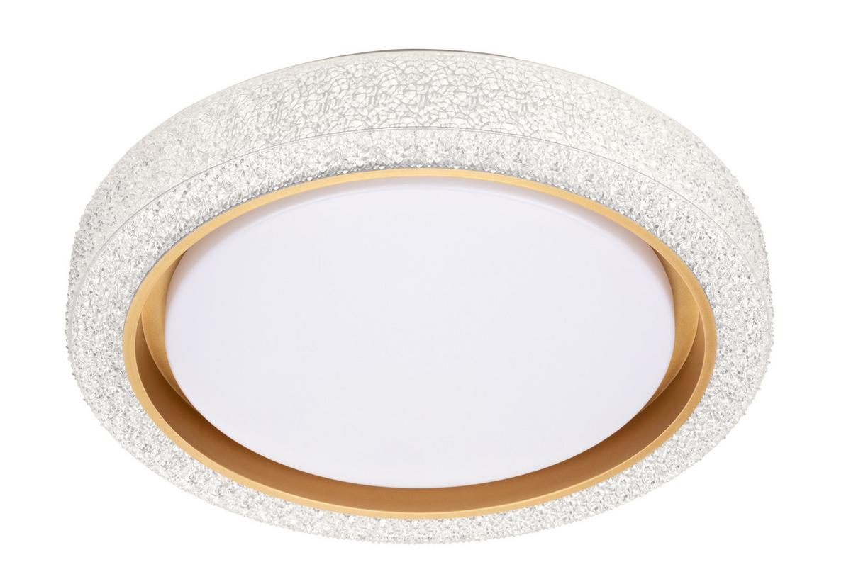 LED Mennyezeti Lámpa Kit - aranyszínű/fehér, Konventionell, műanyag/fém (40cm) - Mömax