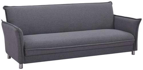 Zofa S Posteljno Funkcijo Modena, Siva - barve nerjavečega jekla/siva, Moderno, kovina/tekstil (207cm)