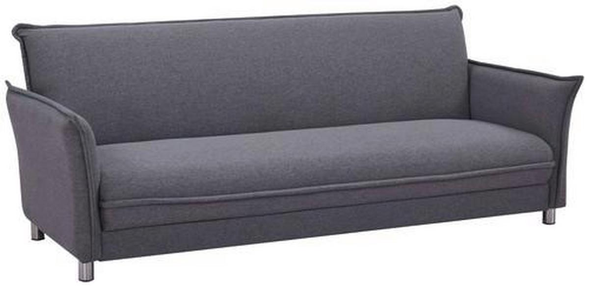 Zofa S Posteljno Funkcijo Modena, Siva - barve nerjavečega jekla/siva, Moderno, kovina/tekstil (207cm)