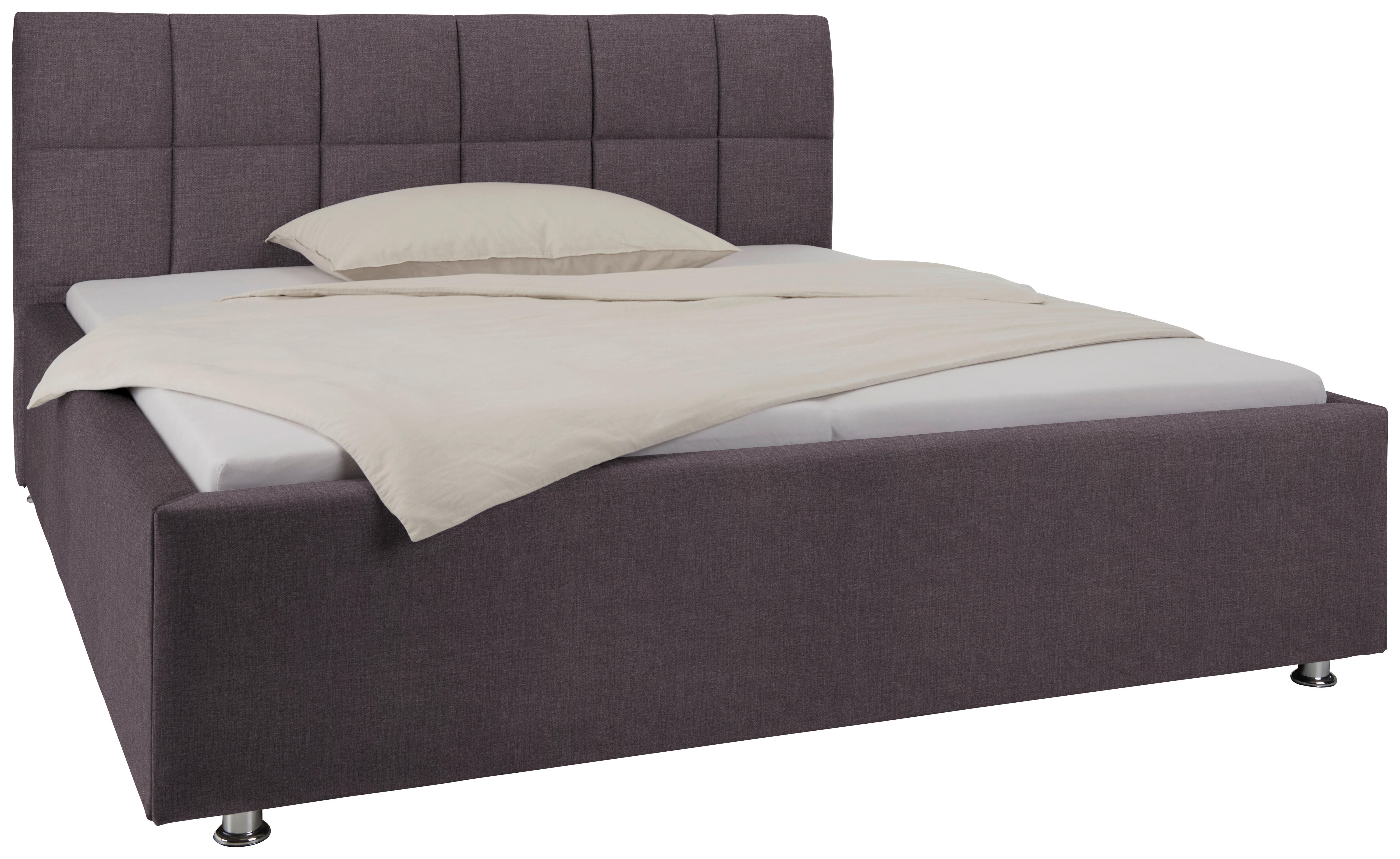 Oblazinjena Postelja Bogner, 180x200, Rjava - barve kroma/rjava, Konvencionalno, tekstil (180/200cm) - Premium Living