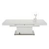 TABLE BASSE 2IN1 II - couleur inox/blanc, MODERN, matériau en bois/métal (133-170/51-77/80cm) - Mömax
