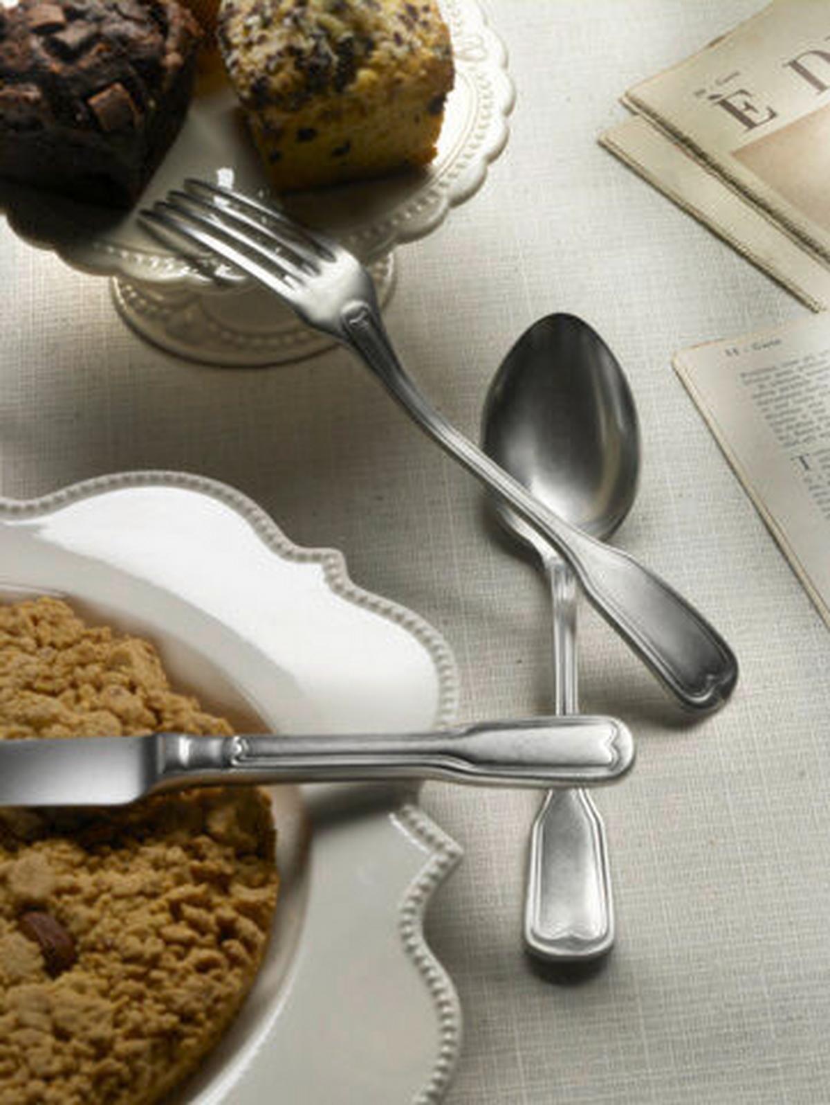 Jedilni Pribor Vittoriale Stone, 24-Delni - barve nerjavečega jekla, Basics, kovina (25,5/7/5,3cm) - Pintinox