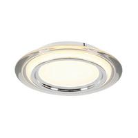 LAMPA SUFITOWA LED MACON - biały/przezroczysty, Design, tworzywo sztuczne/metal (35/6cm) - Novel