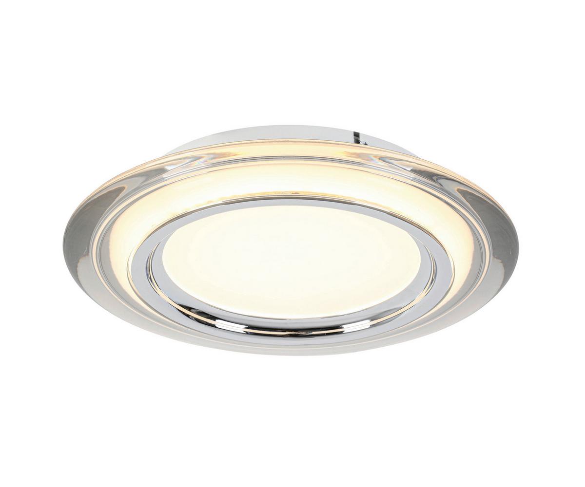 LAMPA SUFITOWA LED MACON - biały/przezroczysty, Design, tworzywo sztuczne/metal (35/6cm) - Novel