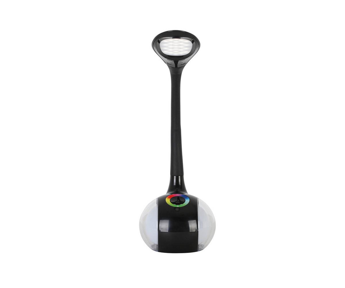 Lampă de birou cu LED Nihat - negru/transparent, Modern, plastic/metal (max 30/13,5/max 53cm) - Mömax