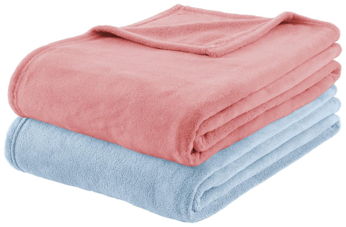 Kuscheldecke Kuschelix Hellblau ca. 140x200cm - Hellblau, Textil (140/200cm) - Mömax