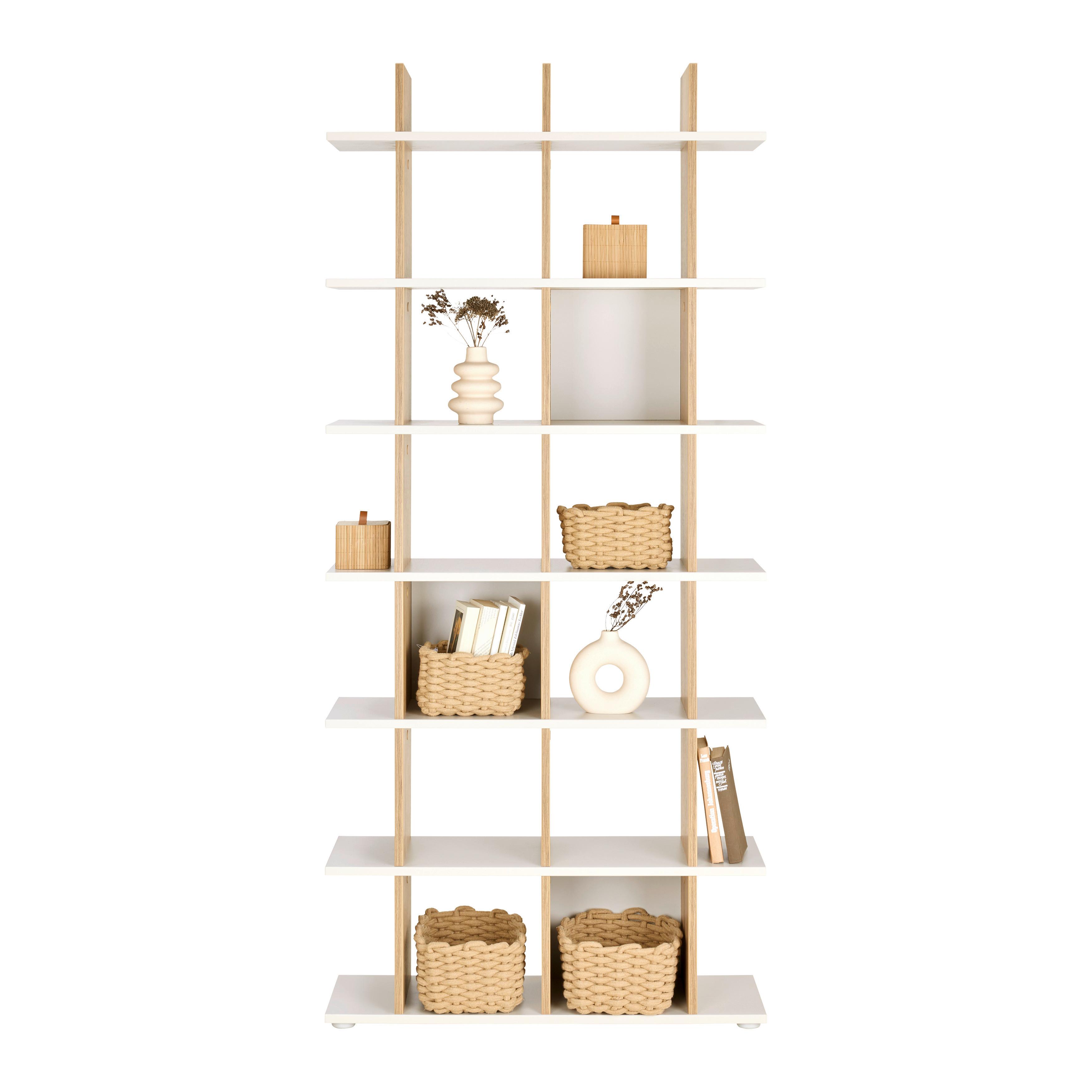 HYLLA OTTO PLUS -EXKLUSIV- - kashmir/ekfärgad, Modern, trämaterial (79,8/175,2/25,5cm) - Mömax