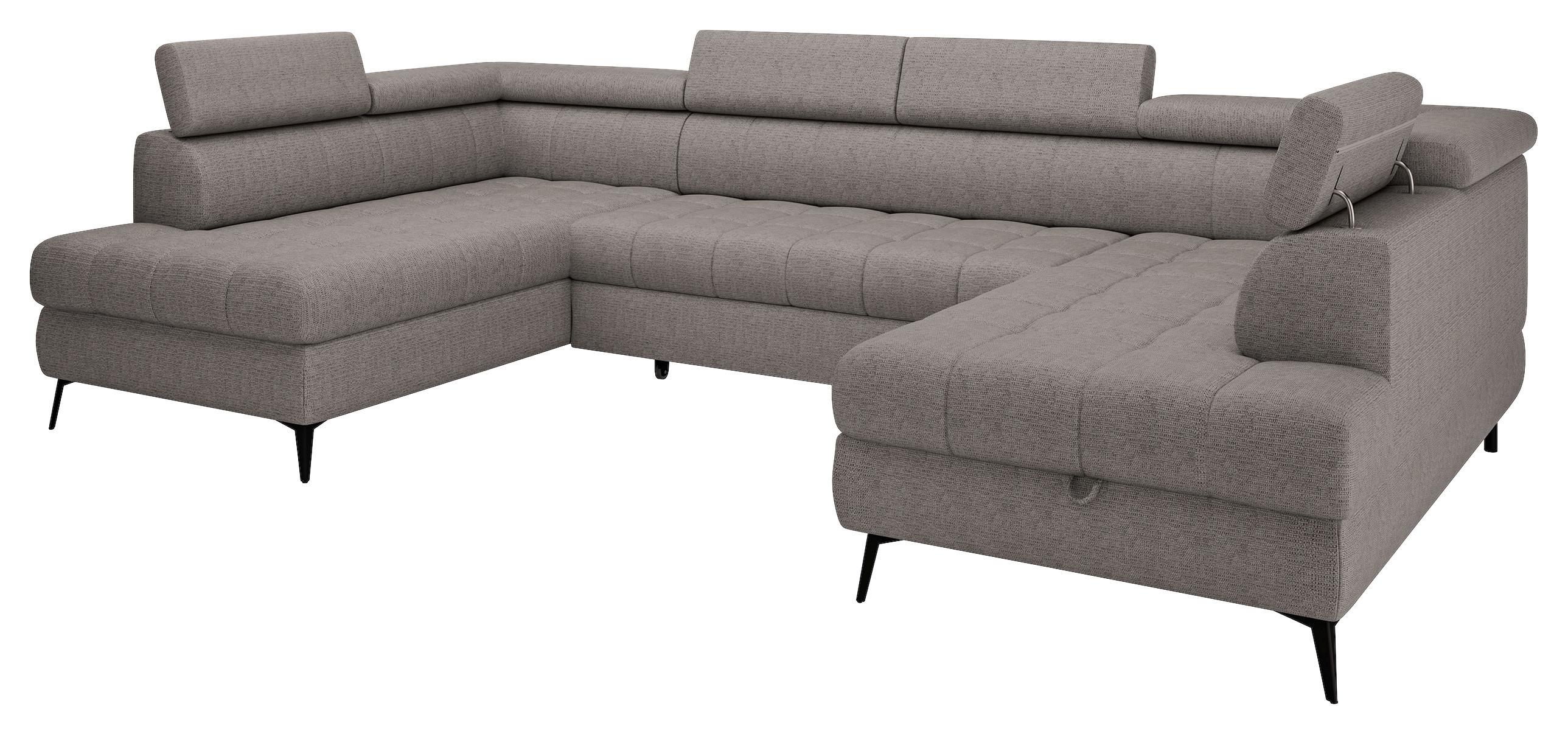 Sarokkanapé Ágyfunkcióval Look - taupe, Modern, textil/fa (343/82-100/195cm) - Mömax