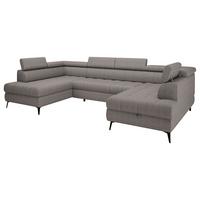 Sarokkanapé Ágyfunkcióval Look - taupe, Modern, textil/fa (343/82-100/195cm) - Mömax