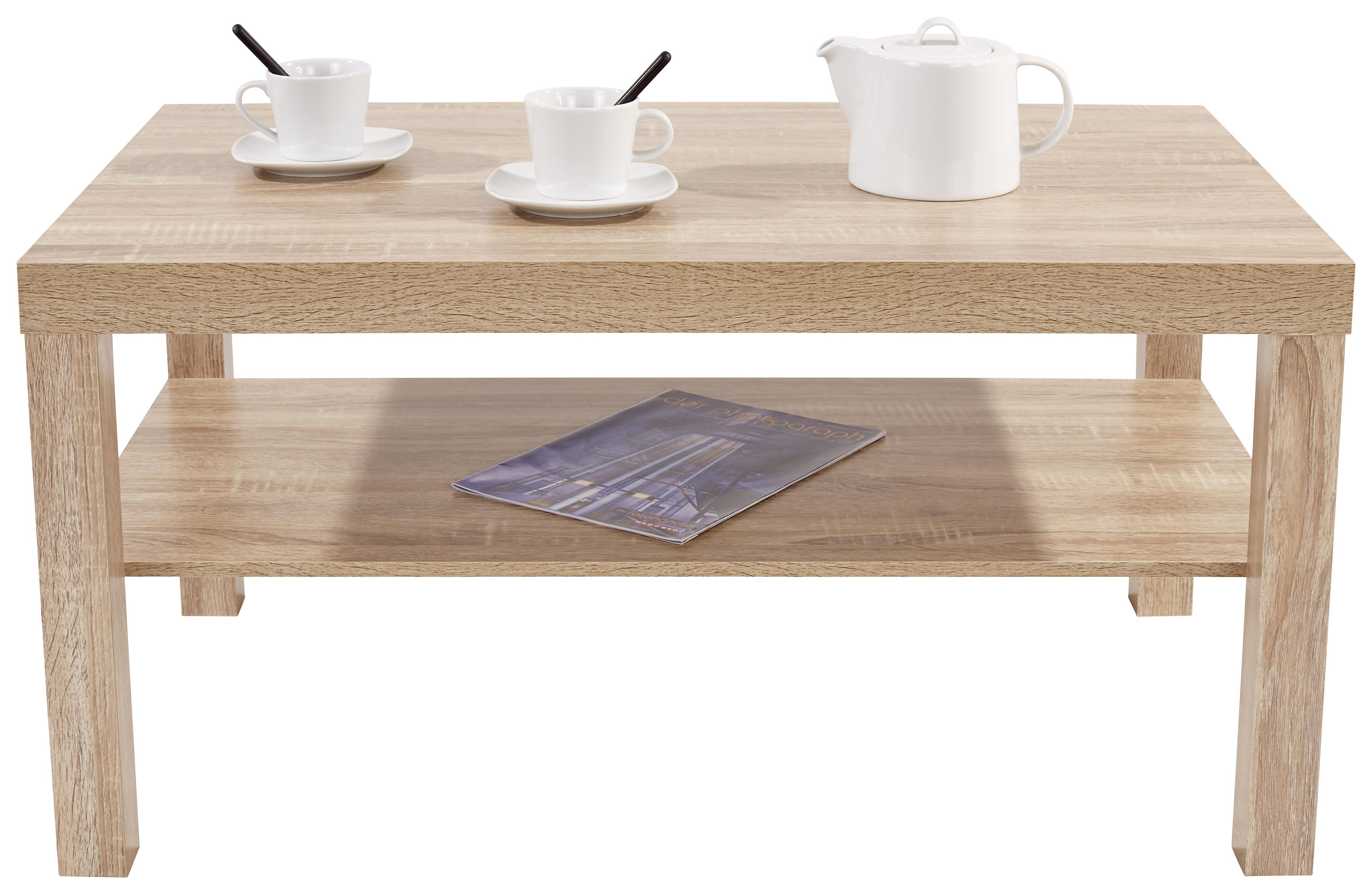 Klubska Mizica Light, Barva Hrasta - hrast sonoma, Moderno, leseni material (90/45/55cm) - Mömax