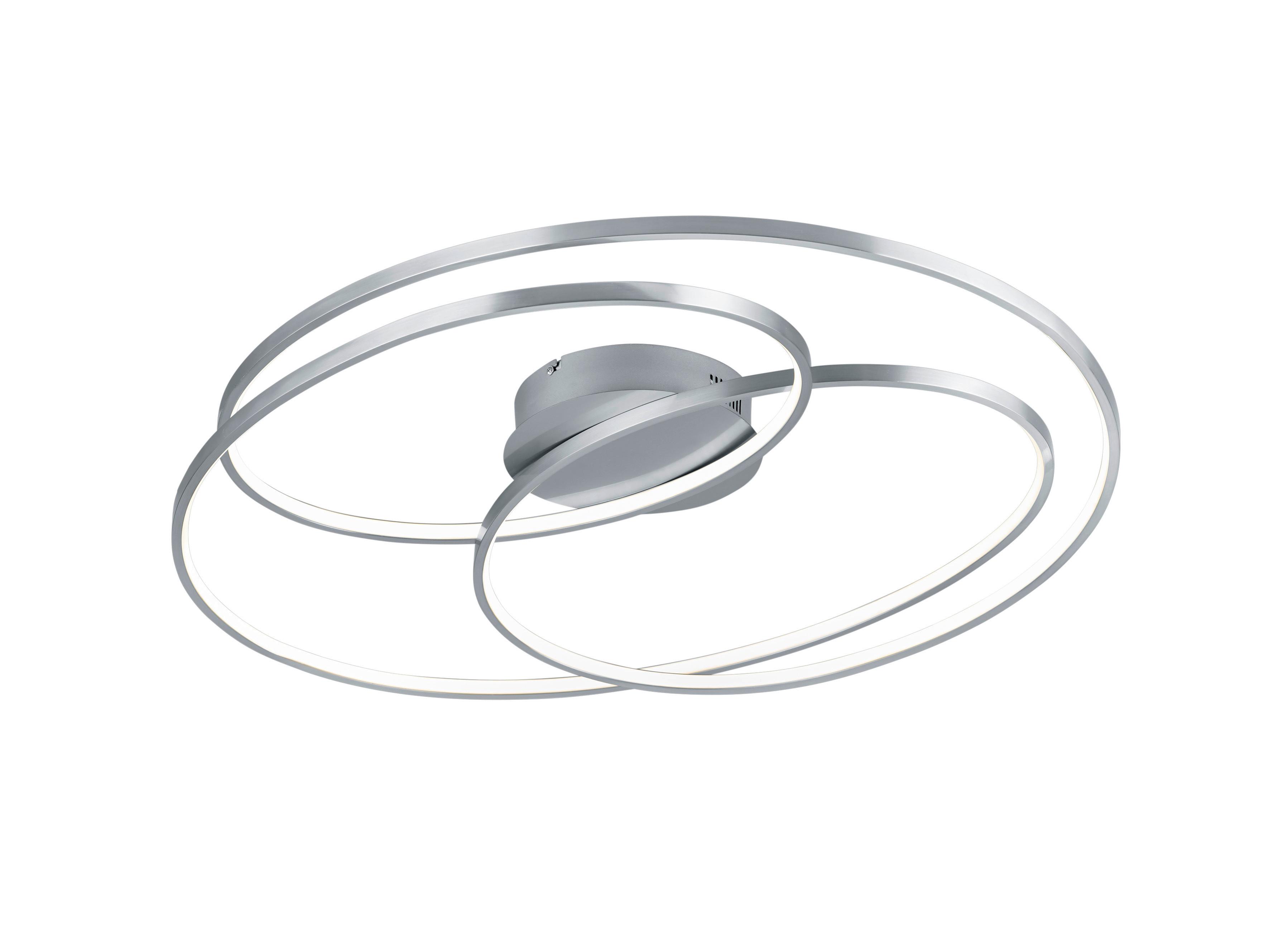 LED-Deckenleuchte Gale Nickelfarben max. 50 Watt - Nickelfarben, Design, Metall (80/14/65cm) - Trio Leuchten