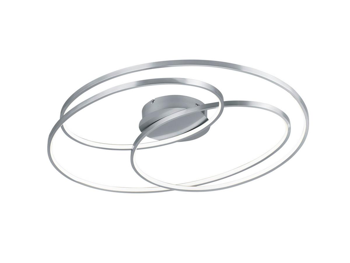 LED-Deckenleuchte Gale Nickelfarben max. 50 Watt - Nickelfarben, Design, Metall (80/14/65cm) - Trio Leuchten