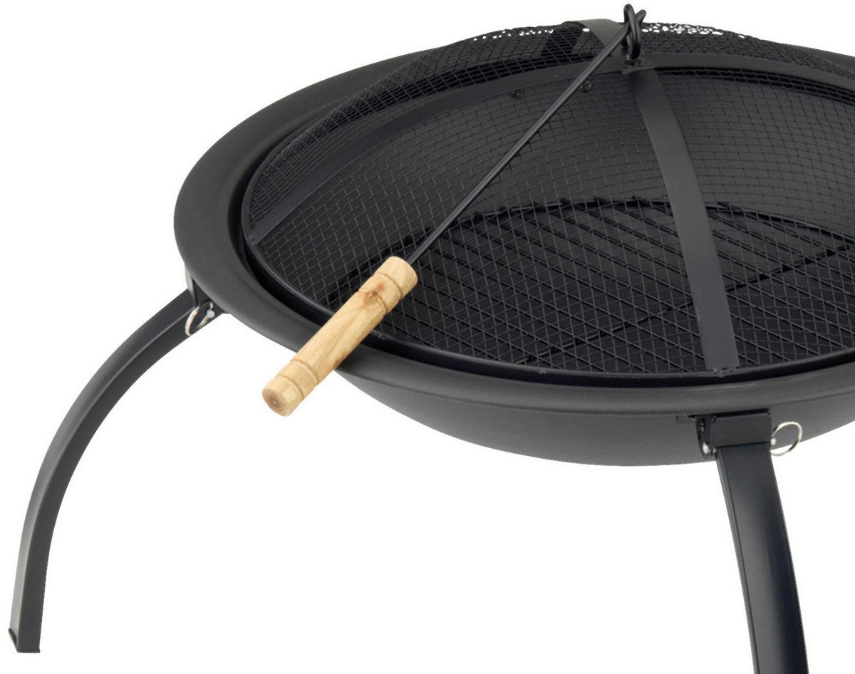 MISA PALENISKOWA FEUERSTELLE  CAPRI - czarny, Konventionell, metal (58,5/40cm)