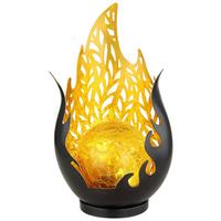 Solarleuchte 36534 - Orange, Glas (16,5/12,5/26,5cm)