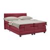 Boxspringbett Dixon Weinrot ca. 180x200cm - Weinrot/Schwarz, Konventionell, Holz/Holzwerkstoff (180/200cm) - Premium Living