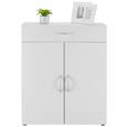 Mrk Komoda - aluminij/bela, umetna masa/leseni material (80/98/40cm) - Mömax modern living Mrk Komoda - aluminij/bela, umetna masa/leseni material (80/98/40cm) - Mömax modern living