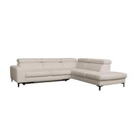 Sarokkanapé Ágyfunkcióval Lario - krémszínű, Modern, faalapú anyag/textil (293/249cm) - Premium Living