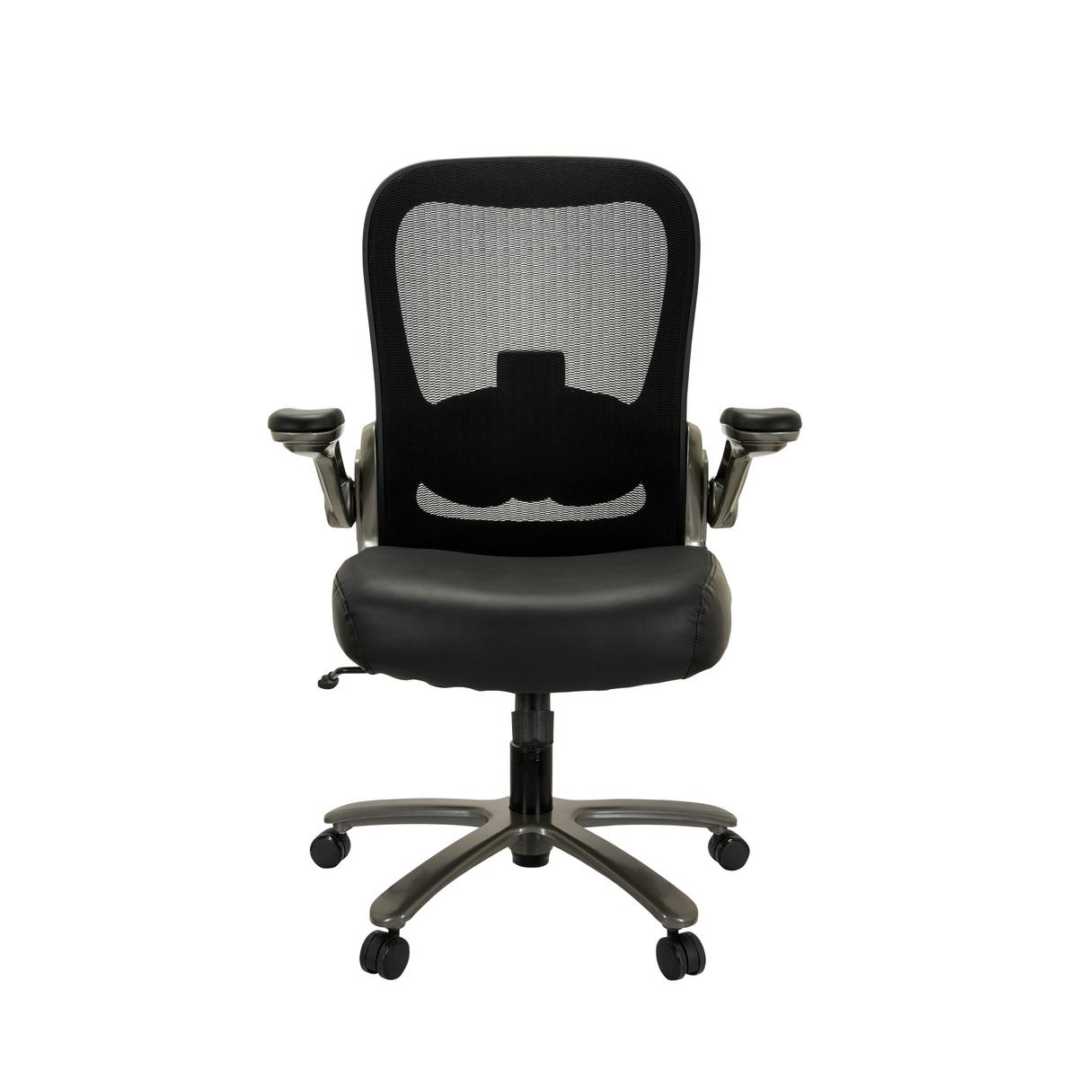 Pisarniški Stol Instructor T, Črna - srebrne barve/črna, Basics, kovina/umetna masa (75/122/68cm) - MID.YOU