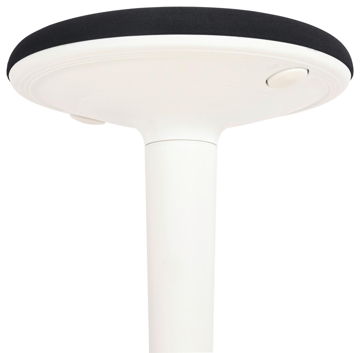 Bürohocker Spin Weiß/Schwarz - Schwarz/Weiß, MODERN, Kunststoff/Textil (36,5/55.5-73.5/39cm) - Mömax