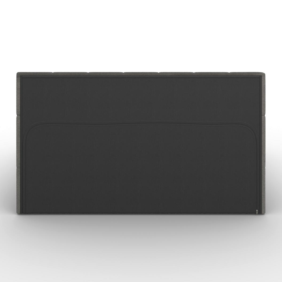 ŁÓŻKO TAPICEROWANE KAIA - kolor naturalny/czarny, Modern, tworzywo sztuczne/metal (180/200cm) - Bessagi Home