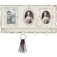 Hakenleiste in Weiß - Weiß, ROMANTIK / LANDHAUS, Glas/Holzwerkstoff (62,5/32/9cm) - Premium Living Hakenleiste in Weiß - Weiß, ROMANTIK / LANDHAUS, Glas/Holzwerkstoff (62,5/32/9cm) - Premium Living