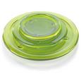 Kerzenteller Evelyn in 4 Farben aus Glas - Klar/Lila, KONVENTIONELL, Glas (13cm) - MÖMAX modern living
