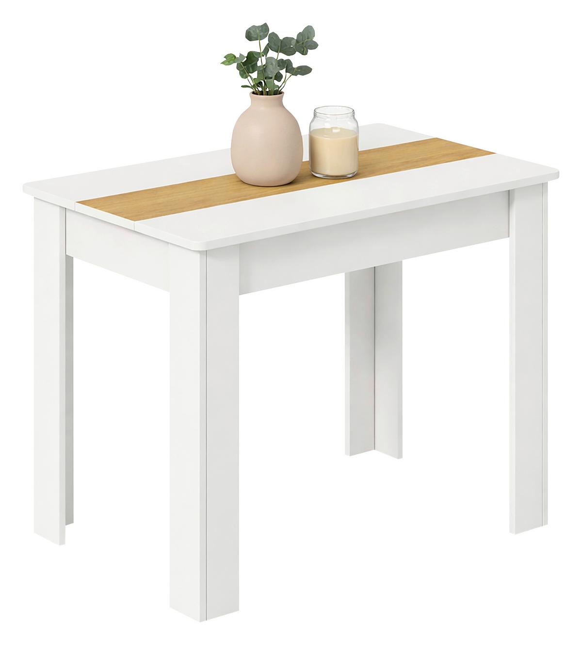 Esstisch Vcm Esstisch "disalo" 80x50 - Honigeiche/Weiss, Modern, Holzwerkstoff (80/50/75cm) - MID.YOU